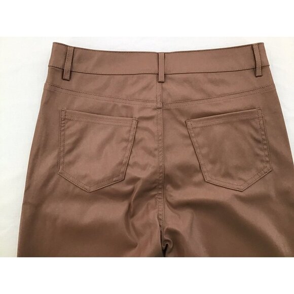 Shinestar Womens Size Large Super High Waist Perfect Fit Vegan Leather Pants - Picture 4 of 6